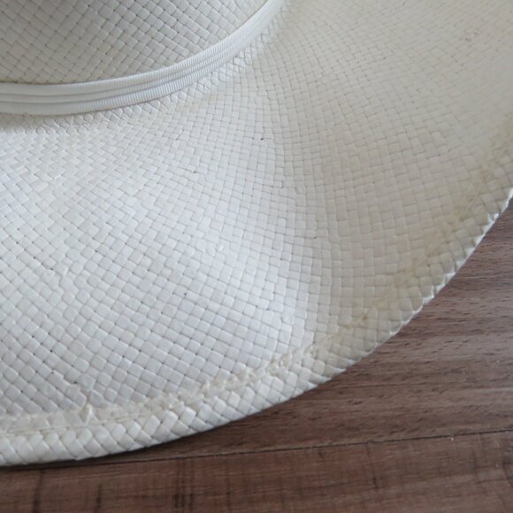 VINTAGE SMITHBILT HATS CALGARY Raffia Cowboy Hat Western Southwestern Rodeo - Picture 5 of 13